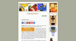 Desktop Screenshot of colloidalsilver.n-ergetics.com