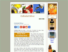 Tablet Screenshot of colloidalsilver.n-ergetics.com
